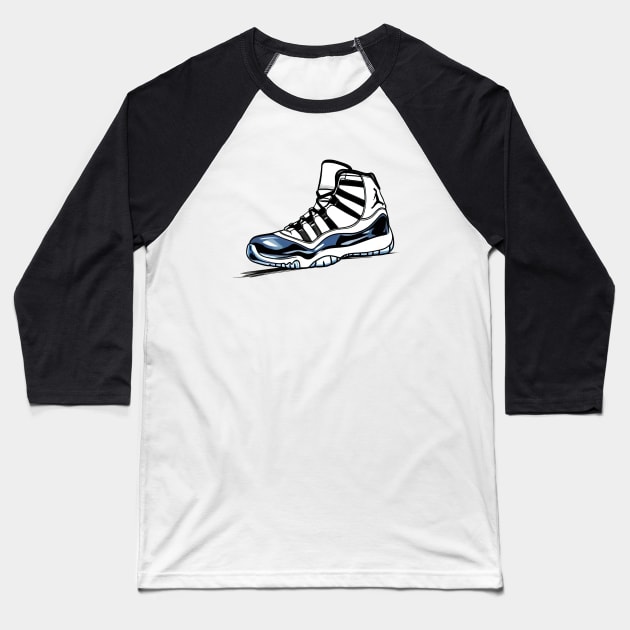 AJ 11s Baseball T-Shirt by Buff Geeks Art